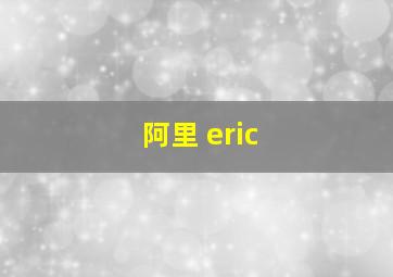 阿里 eric